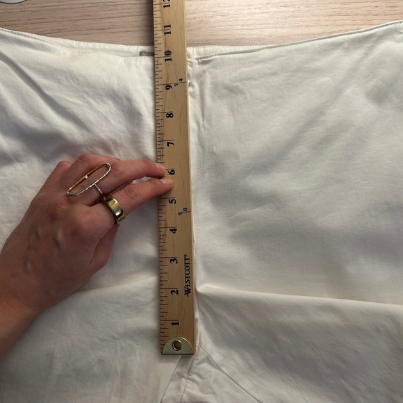 Armani Collezioni Trousers Womens 16 White Cotton Blend - Picture 5 of 8